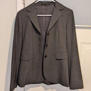 Theory Grey Tailored Blazer